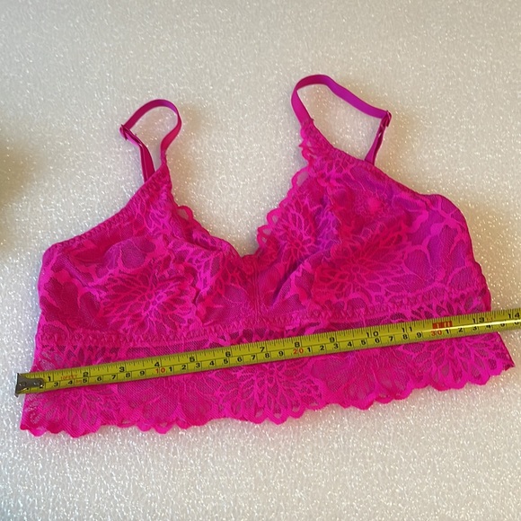 PINK by VS cup lined drops at bodice adj straps pulls over head Sz M - Picture 7 of 8